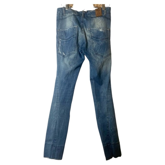 Dana Ashkenazi Mid-Rise Skinny Distressed Denim Jeans Size 28 - Picture 4 of 7